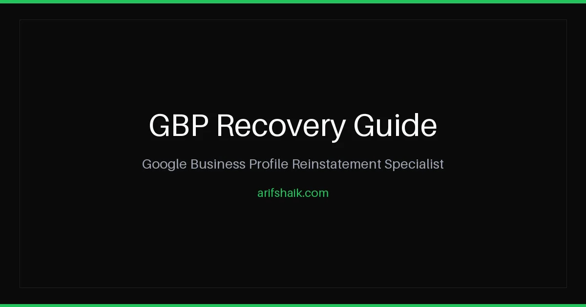 How long does GBP reinstatement take 2026 timeline