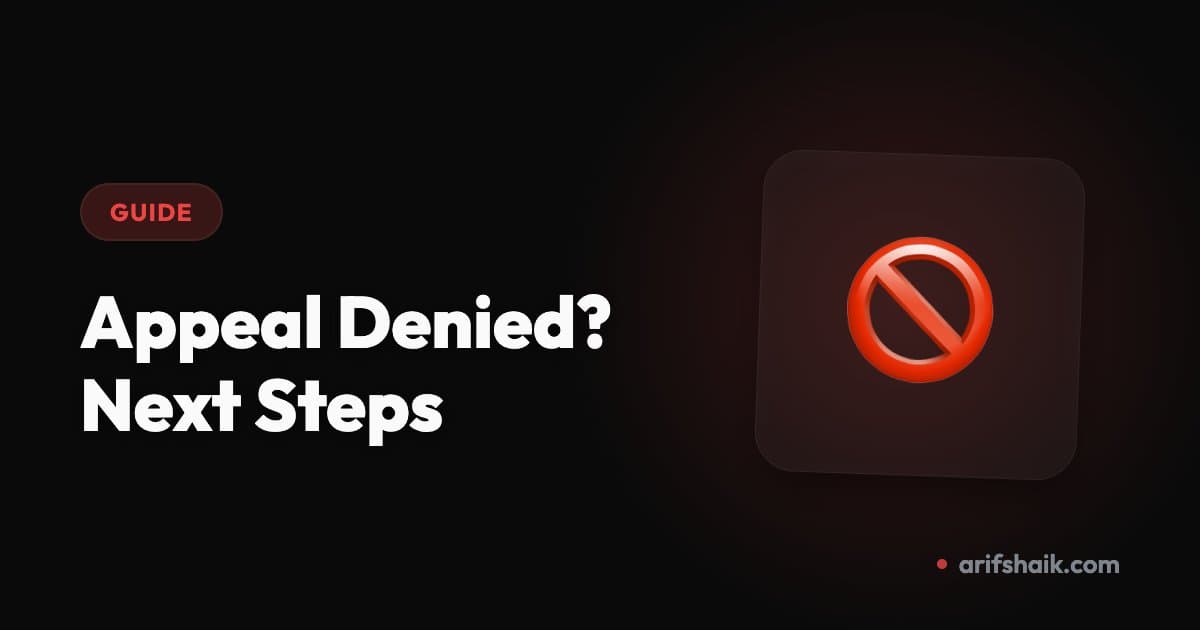 Denied stamp on business appeal document