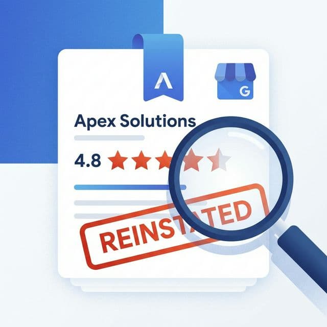 Google Business Profile with disappearing review stars after reinstatement